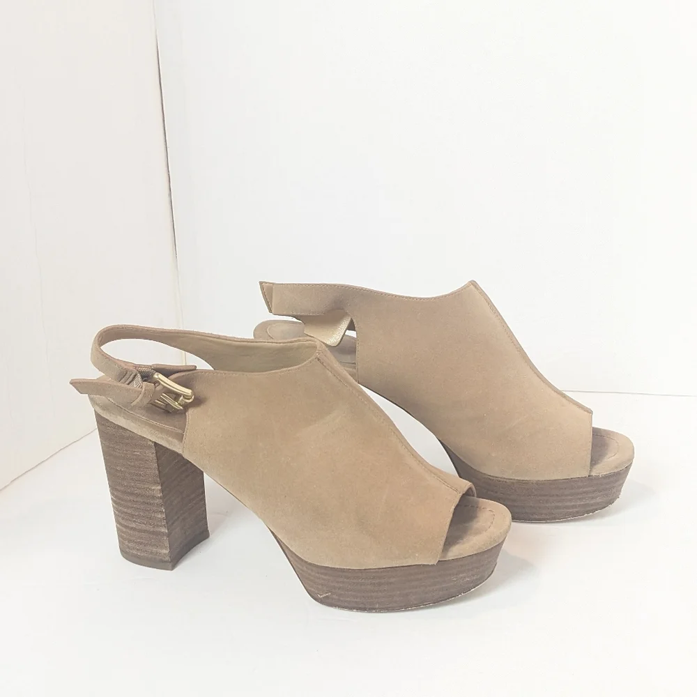 Michael kors suede Piper heels